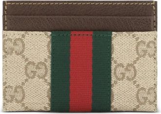 Gucci Kaarthouder met Web - Dames - Portefeuilles - Veelkleurig - ONE Size - Accessoires