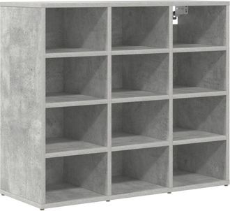 vidaXL Vidaxl - Shoe Cabinet Concrete grey 77.5 x 30 x 67 cm Engineered wood