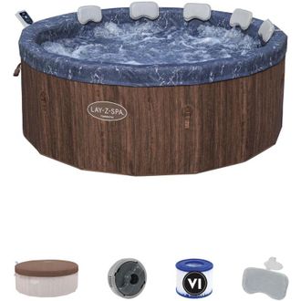 Bestway 6001W Minipiscina idromassaggio Toronto Lay-Z-Spa AirJet con app