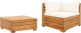 vidaXL Muebles De Jard&iacute;n 2 Piezas Con Cojines Madera Maciza De Acacia Vidaxl