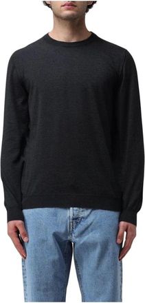 Kiton Heren, Truien, Zwart, Maat: L Wol