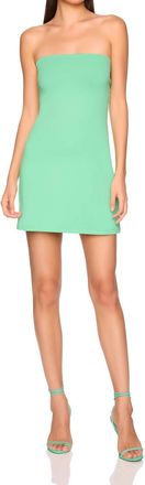 Susana Monaco Mini Essential Tube Dress In Ivy
