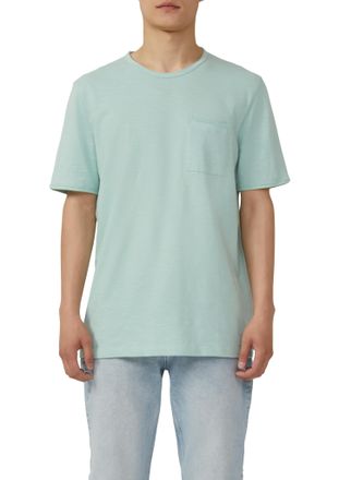 s.Oliver T-Shirt S.OLIVER, Herren, Gr. XXL, gr&uuml;n (ocean gr&uuml;n), Single Jersey, Obermaterial: 100% Baumwolle, unifarben, regular fit h&uuml;ftbedeckend, Rundhals, Shi