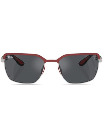 Ray-Ban Occhiali da sole squadrati - Rosso