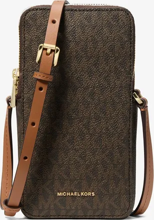Michael Kors Jet Set Small Signature Logo Smartphone Crossbody Bag
