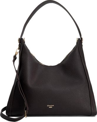 Dune London Womens Accessories Declared - Slouchy Metal Trim Shoulder Bag - Brown - One Size