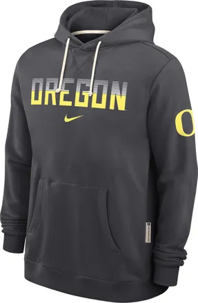 Nike Oregon Sideline Standard Issue Nike Mens Dri-FIT College Pullover Hoodie in Grey | 03AZ06FUON-8DF