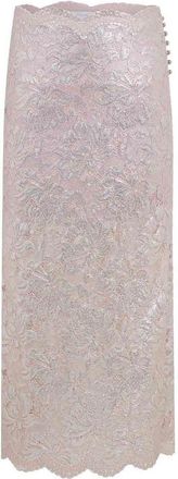 Paco Rabanne Pink Midi Skirt