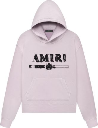 Amiri logo-embellished hoodie - men - Cotton - S - Pink