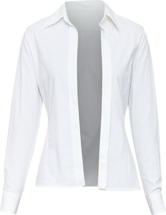 Maison Margiela sheer panel deconstructed blouse