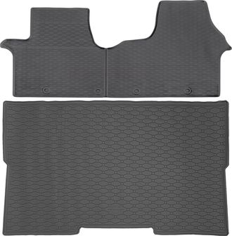 OEM Juego De Alfombrillas De Goma Para Coche Y Maletero Para Opel Vivaro B Van (desde Septiembre De 2014 Hasta Febrero De 2019)