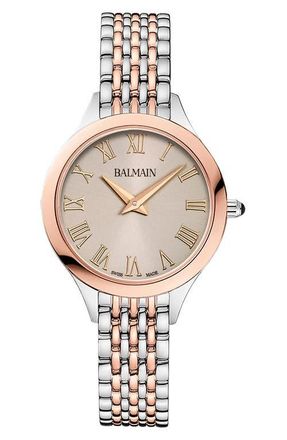 Balmain de Balmain Bracelet Watch, 29mm in Two Tone Steel Rose Pvd at Nordstrom