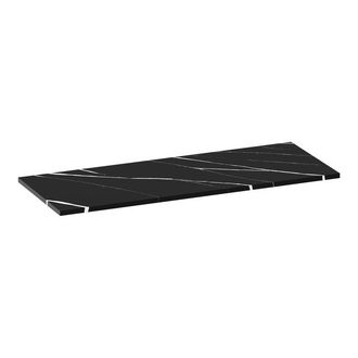 Marcel Breuer Mirage topblad 120x46x2cm - marmerlook - composiet - Nero Marquina