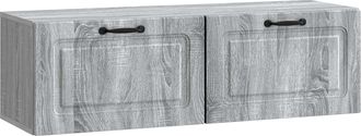 vidaXL Mueble Para Tv De Pared Gris Sonoma 98 X 31 X 30 Cm Vidaxl