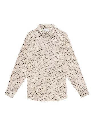 Isabel Marant polka-dot shirt - men - Lyocell - M - Neutrals