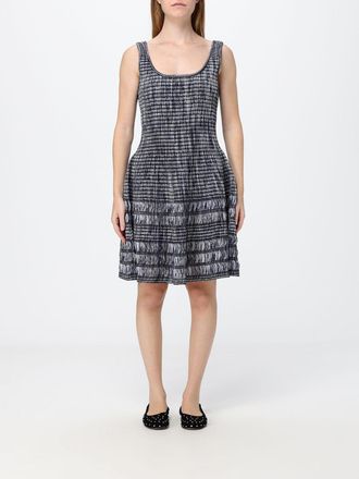 Alaia Abito lungo A-line in maglia di viscosa jacquard con spalle scoperte