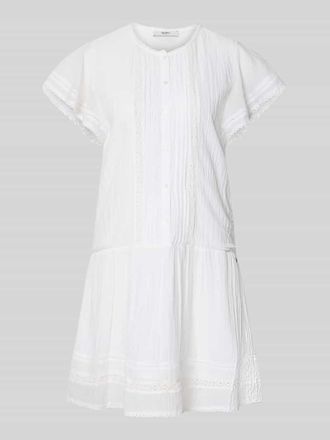 Pepe Jeans London Mini-Freizeitkleid aus Baumwoll-Viskose-Mix Modell DESTIN in Weiss, Gr&ouml;&szlig;e XL