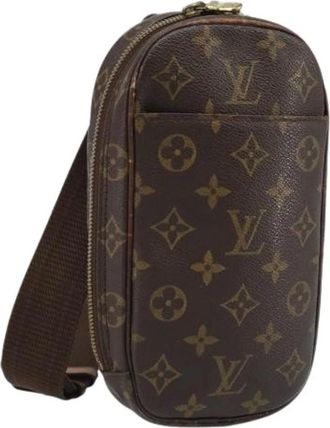 Louis Vuitton Pre-owned Cross Body Bags, female, Brown, Size: ONE SIZE Pre-owned Pochette Gange