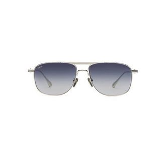 Vada Jewelry Gator Sunglasses in Silver Titanium at Nordstrom