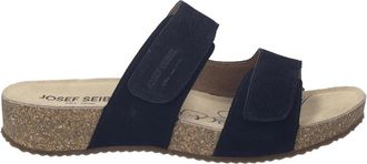 Josef Seibel Tonga 71 Slider - Dames - Sandalen - Zwart - 39 EU - Leer - Schoenen