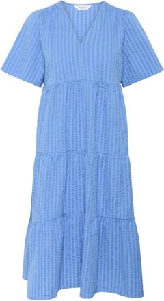 Part Two Pam PW Lange jurk - Dames - Casual kleedjes - Blauw - XL - Katoen - Kleedjes