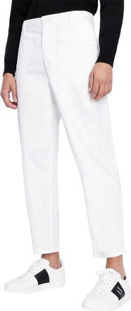 A|X Armani Exchange Katoenen herenbroeken (Wit)