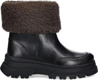 BOSS RBLTFR lug-sole bootS - women - Calf Leather/Polyester/Polyester/Calf Leather/Rubber/Polyethylene vinyl acetate (PEVA) - 36 - Black