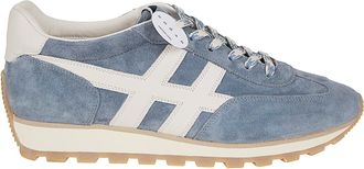 Hogan Low-Top Suede Sneakers with Memory Foam Insole
