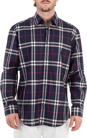 Burberry Caxton Vintage Check Print Button Down Shirt, Size XX-Large