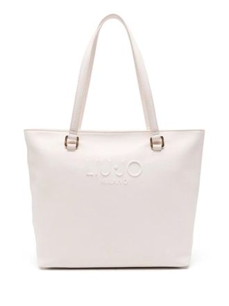 Liu Jo logo-embossed tote bag - White