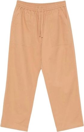 Maison Kitsun&eacute; Wijde broek - Heren - Wijde Broeken - Beige - S - Katoen - Broeken