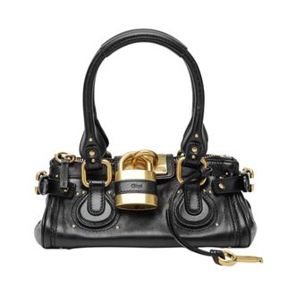 Chlo&eacute; Handbags, female, Black, Size: ONE SIZE Small Paddington Bag