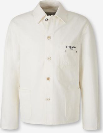 Givenchy Logo Cotton Overshirt