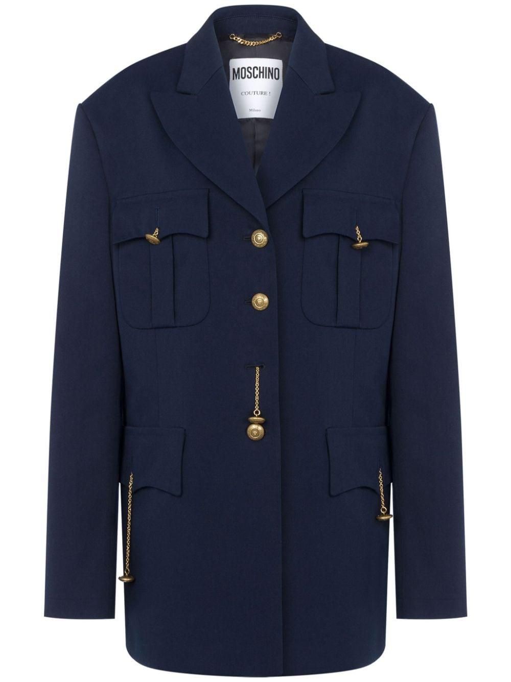 コート Moschino Long Coat Clothing MOSCHINO Cotton Blend Gabardine Long Trench Coat Moschino