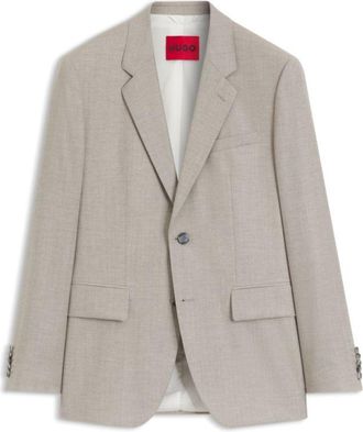 HUGO BOSS Modern-fit suit jacket in stretch twill