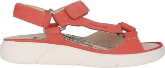 Ganter Rode brede pasvorm sandaal - Halina - Dames - Sandalen - Rood - 42 EU - Schoenen