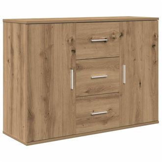 Berkfield Home Sideboard Artisan Oak 90x29.5x65 cm Engineered Wood in Brown
