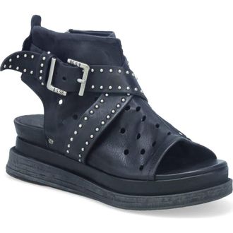 A.S.98 Lorrie Open Toe Bootie in Black at Nordstrom, Size 10.5-11Us