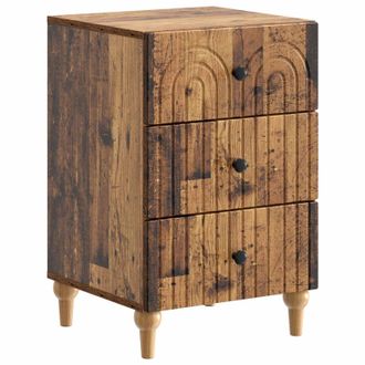 vidaXL Armario De Noche Madera Envejecida 43x 41 X 66,5 Cm Vidaxl
