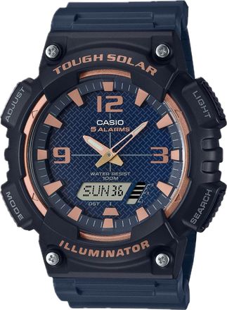 Casio Mens Sport Watch with Blue and Gold Dial - AQ-S810W-2A3VCF