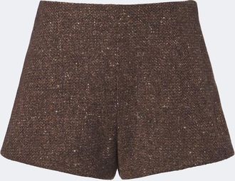 Ralph Lauren Collection Shorts in misto lana e cashmere boucl&eacute;