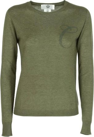 Dee Ocleppo Dames, Truien, Groen, Maat: L Kasjmier