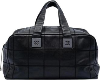 Chanel Pre-owned Weekend Bags, female, Black, Size: ONE SIZE Pre-owned Boston Bag