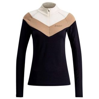 Swix Polaris Baselayer Halfzip Merinounterw&auml;sche f&uuml;r Damen | schwarz