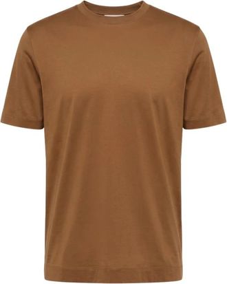 HUGO BOSS L-Tesar 140 T-shirt - Heren - T-shirts - Bruin - 2XL - Katoen - Tops