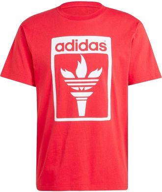 adidas Trefoil Torch T-Shirt Asia Sizing Red JJ1219