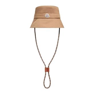 Moncler Accessoires, Dames, Bruin, ONE Size, Bucket Hat