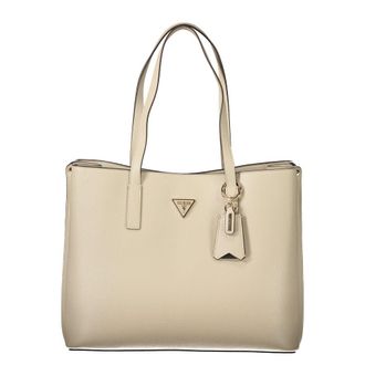 Guess Beige Polyurethane Womens Womens Bag