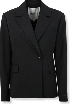 Birgitte Herskind Wasty Blazer - Dames - Blazers - Grijs - XS - Leer - Jassen
