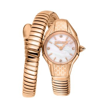 Just Cavalli Womens Snake 316L Stainless Steel Watch - Rose Gold - One Size